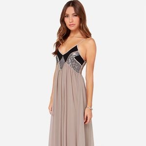 NWOT- Lulu's - Top of the World Sequin Maxi Dress - XS